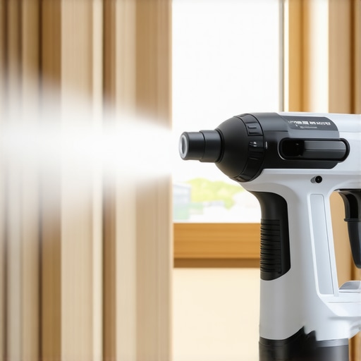 Home cleaning tools including UV sterilizer and electrostatic sprayer in use