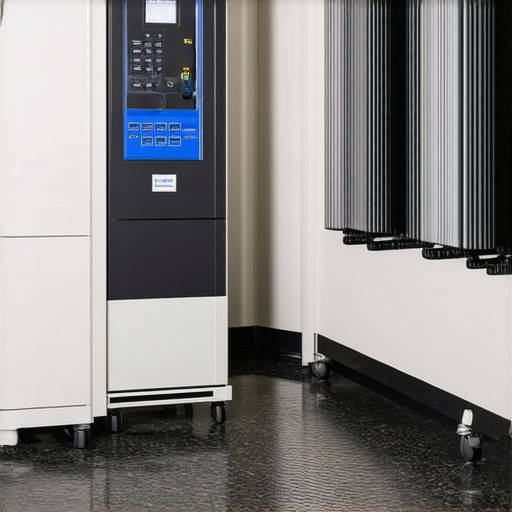 Close-up of ozone sterilizer and electrostatic sprayer used in cleaning